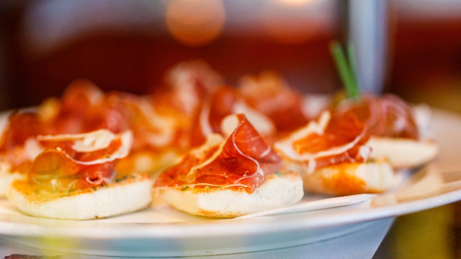 2B Events, Catering, Crudo Crostini